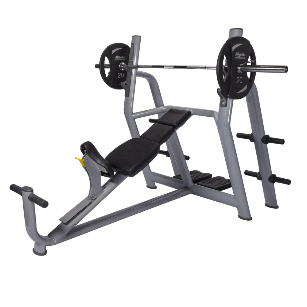 Athletic Performance Olympic Incline Bench Blue Line